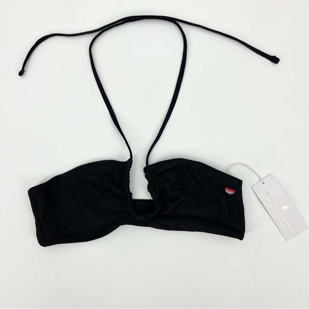 Spiritual Gangster Black Hanalei Swim Bikini Top